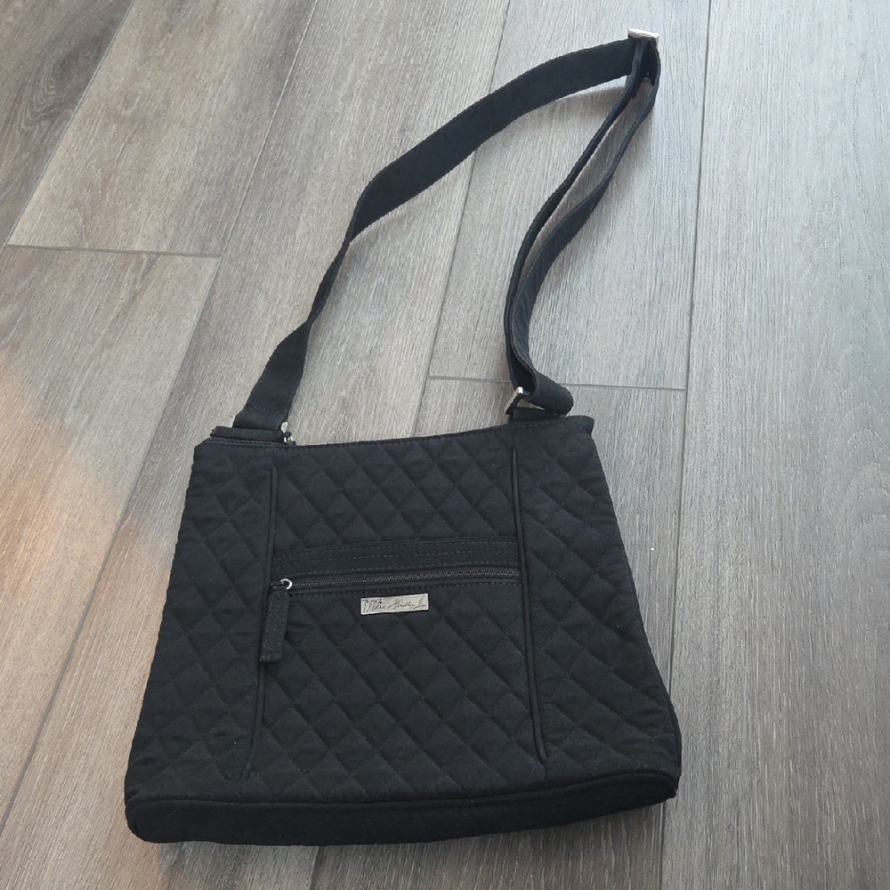 Vera Bradley Quilted Black Crossbody Bag